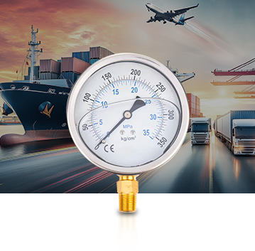 Tionscal Mara agus Gluaisteán      Pressure Gauges